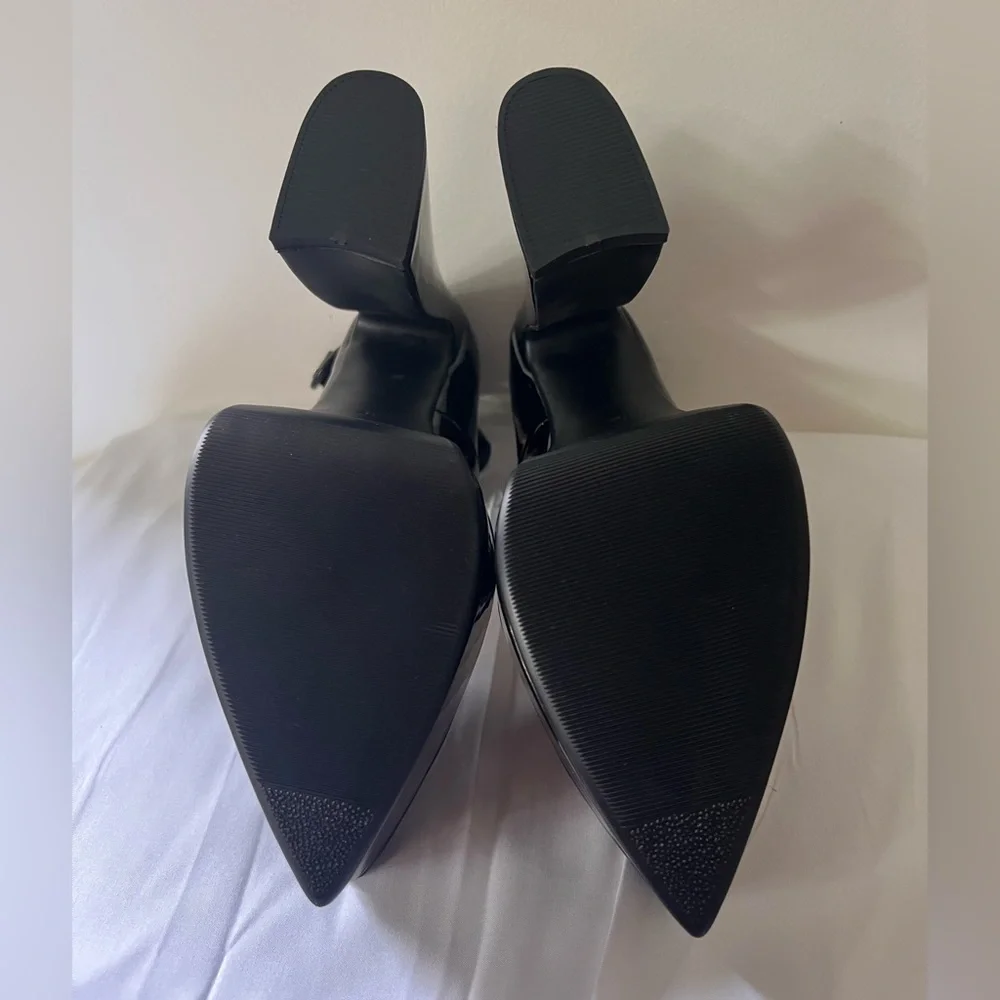 Shagal Dress Platform Heels Chunky Heel Closed Toe Mary Jane Shoes